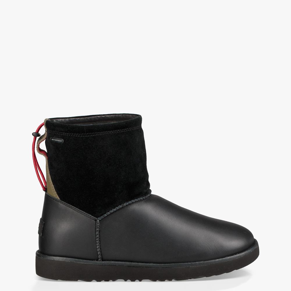 Bottes Imperméables UGG Classic Toggle Homme Noir Soldes 341XGYEW